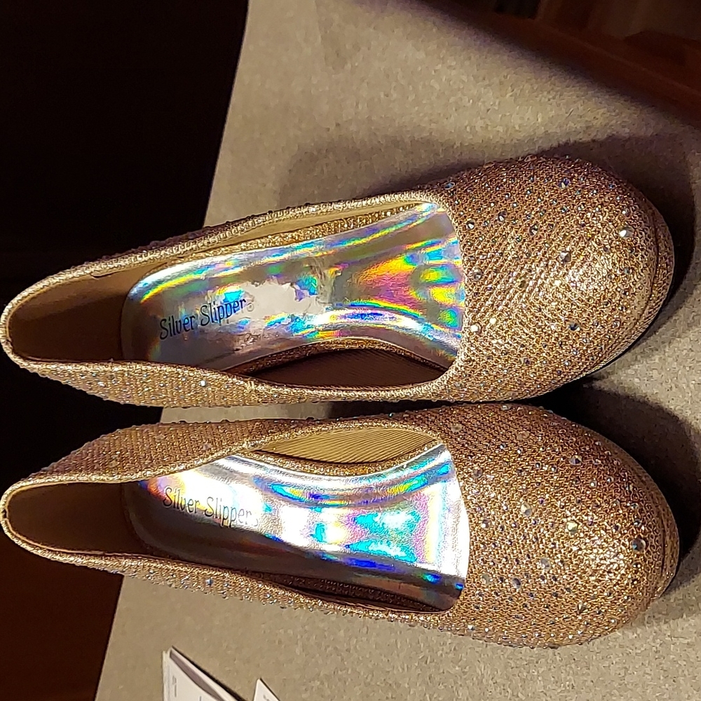 Women's Silver Slipper heels